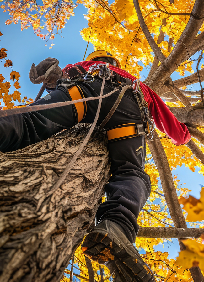 Abattage d'arbres dans le Maine-et-Loire